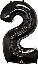 Load image into Gallery viewer, 34&quot; Black Number Balloons
