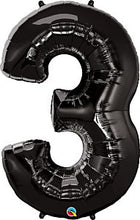 Load image into Gallery viewer, 34&quot; Black Number Balloons
