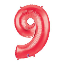 Load image into Gallery viewer, 40&quot; Red Number Balloons
