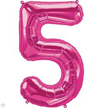 Load image into Gallery viewer, 34&quot; Pink Number Balloons
